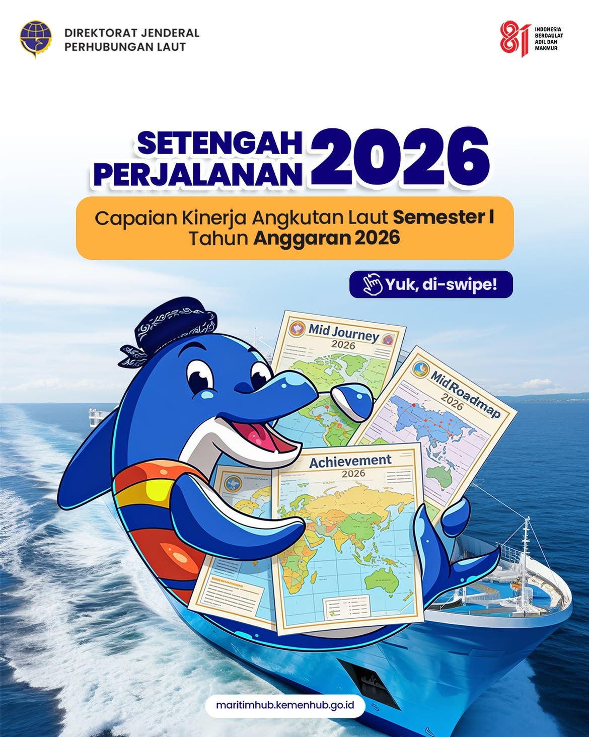 Capaian Kinerja Angkutan Laut Semester 1 Tahun Anggaran 2026